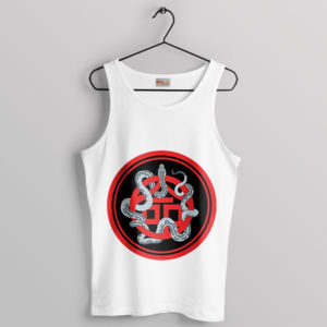 Majestic Metal Serpent Senjutsu White Tank Top