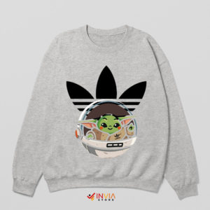 Mandalorian Adidas Adventure Grogu Sport Grey Sweatshirt