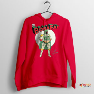 Mandalorian Comic Funny Boba Fat Red Hoodie