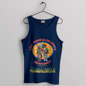 Mandalorian Fried Chicken Adventure Navy Tank Top