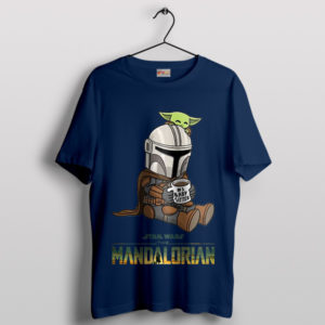 Mandalorian Legends Baby Sitter Grogu Navy T-Shirt