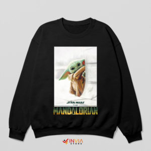 Mandalorian Masterpiece Grogu Black Sweatshirt