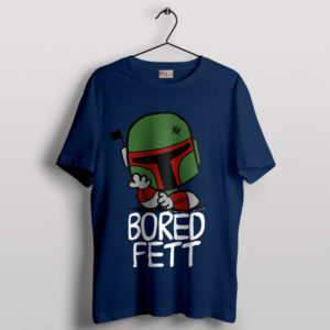 Mandalorian Moods Boba Fett Navy T-Shirt