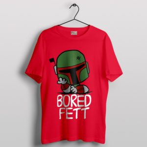 Mandalorian Moods Boba Fett Red T-Shirt