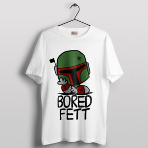 Mandalorian Moods Boba Fett White T-Shirt