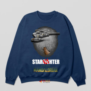 Mandalorian Starfighter N1 Journey Navy Sweatshirt