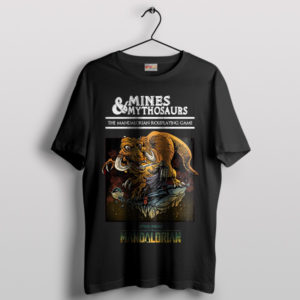 Mando The Force of Mythosaur in DnD Black T-Shirt