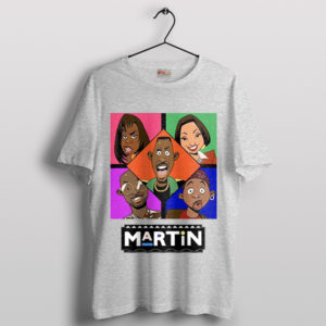 Martin Show Nostalgia Classic Sitcom Sport Grey T-Shirt