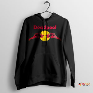 Marvel Deadpool Drink Red Bull Black Hoodie