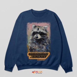 Marvel Hero Rocket Raccoon Story Navy Sweatshirt