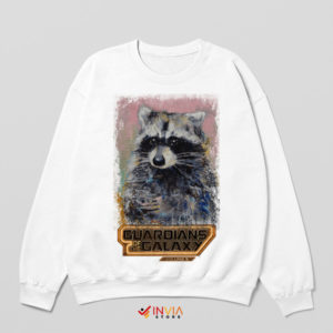 Marvel Hero Rocket Raccoon Story White Sweatshirt