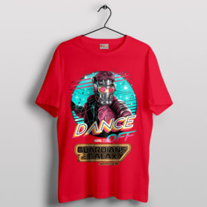 Marvel Merch Star Lord Dance Off Red T-Shirt