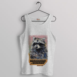 Marvel Space Bandit Rocket Raccoon Sport Grey Tank Top