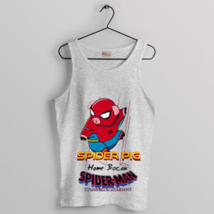 Marvel Spiderpig Spider Verse Sport Grey Tank Top