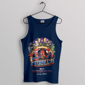 Marvel Spidey's Multiverse Peter 1-3 Navy Tank Top