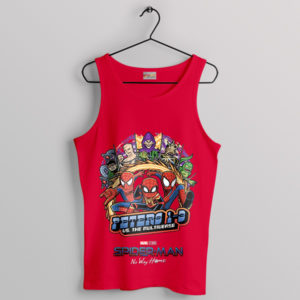 Marvel Spidey's Multiverse Peter 1-3 Red Tank Top