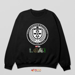 Marvel TVA Loki Timekeeper Emblem Black Sweatshirt