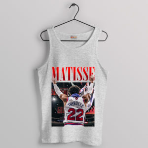 Matisse Thybulle Artistic NBA Sport Grey Tank Top