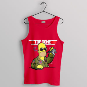 Maverick in Springfield Homer Red Tank Top