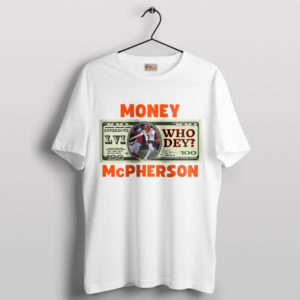 Mcpherson Kicker Who Dey Bengals White T-Shirt