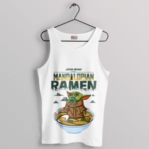 Meme Baby Yoda Maruchan Ramen White Tank Top