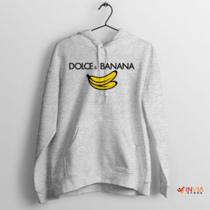 Meme Banana Love in Dolce Style Sport Grey Hoodie