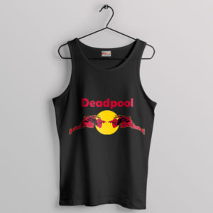 Meme Deadpool Drink Red Bull Black Tank Top