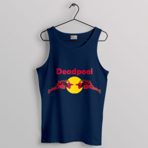 Meme Deadpool Drink Red Bull Navy Tank Top