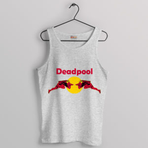 Meme Deadpool Drink Red Bull Sport Grey Tank Top