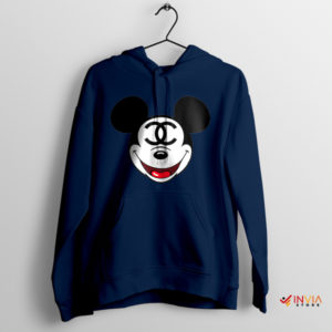 Meme Mickey Luxury Fashion Head Navy Hoodie