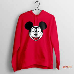 Meme Mickey Luxury Fashion Head Red Hoodie