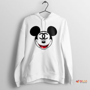 Meme Mickey Luxury Fashion Head White Hoodie