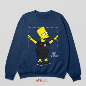 Meme VAR Football Bart Referee Navy Sweatshirt