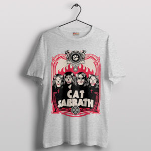 Metal Meow Black Sabbath Cats Sport Grey T-Shirt