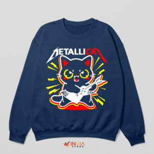 Metallica Kitty Cat Sad But True Navy Sweatshirt