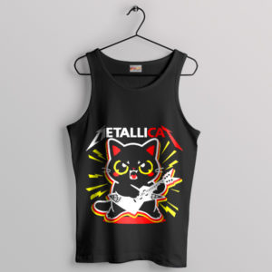 Metallica Music Meets Meowtallica Tank Top