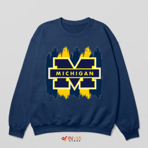 Michigan Football Game Graphic Navy Sweatshirt