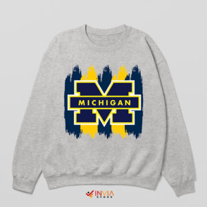 Michigan Football Game Graphic Sport Grey Sweatshirt