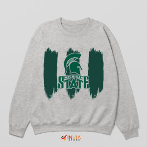 Michigan Spartans Symbol Graphic Sport Grey Sweatshirt