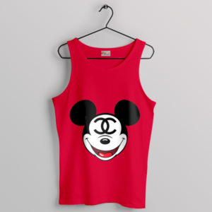 Mickey Luxury Fashion Head Red Tank Top