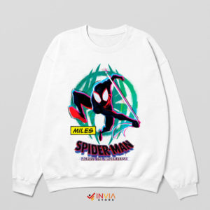 Miles Morales in Multiverse Spider White Sweatshirt