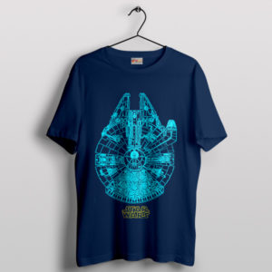 Millennium Falcon Engineering Graphic Navy T-Shirt