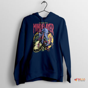 Mind Flayer Mastery Dungeons Dragons Navy Hoodie