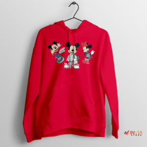 Minnie Mickey Mouse Luxury Fashion Red Hoodie