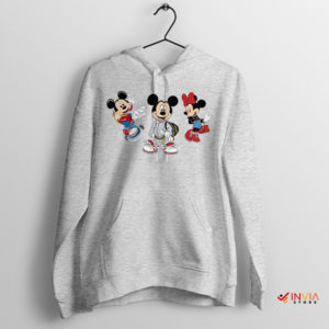 Minnie Mickey Mouse Luxury Fashion Sport Grey Hoodie