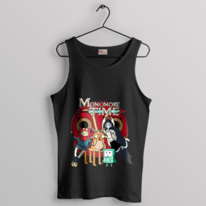 Mononoke Spirits Adventure Time Black Tank Top