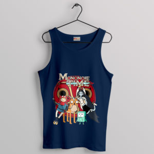 Mononoke Spirits Adventure Time Navy Tank Top