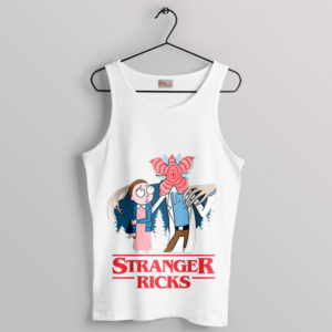 Multiverse Rick and Morty Stranger Things White Tank Top