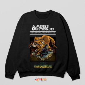 Mythosaur Adventures in DnD Black Sweatshirt