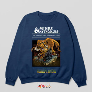 Mythosaur Adventures in DnD Navy Sweatshirt